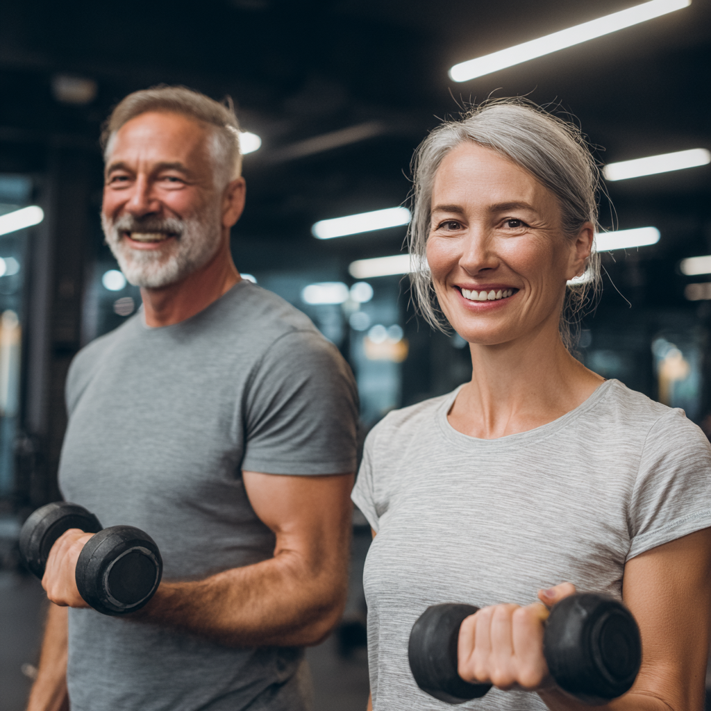 Satisfied Ukrainian clients of different ages showing improved posture and vitality after completing functional fitness programs